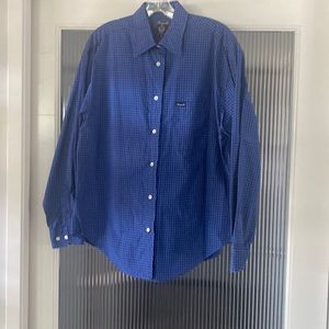 A woman’s Faconnable 100% cotton long sleeve shirt